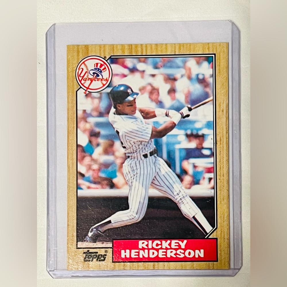 1987 Topps Trading Card - Rickey Henderson #735